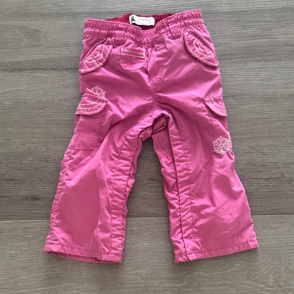 GAP Pink partial waterproof pants for Girls